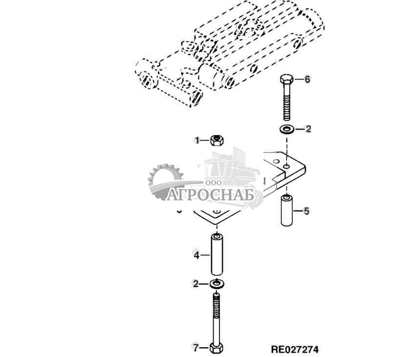 SCV HITCH MOUNT BRACKET 